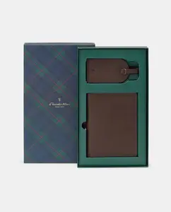 Дорожный футляр, воловья кожа Emidio Tucci, коричневый