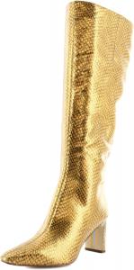Sam Edelman womens Sylvia, Medallion Gold Snake Wide Calf