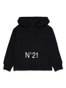Nº22 худи с логотипом, черный