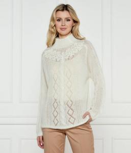 Полуводолазка Twin-Set Regular Fit, экрю