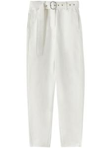 Jil Sander широкие джинсы с завышенной талией, белый