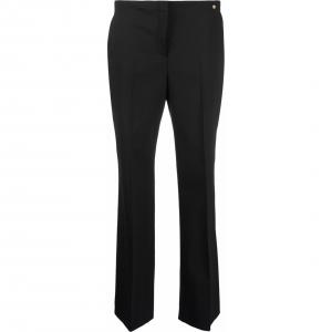 VERSACE Высокие расклешенные брюки, Black