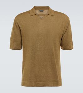 Хлопковая пике-поло Zegna, Light Army Green