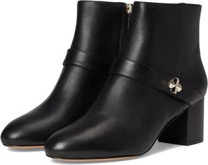 Ботинки Kate Spade New York Women's Spade Flower Smooth Leather Heeled Ankle Bootie, Black