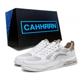 CAHHRRN Дышащие низкие скейтерские кроссовки мужские белый хаки, цвет White Khaki