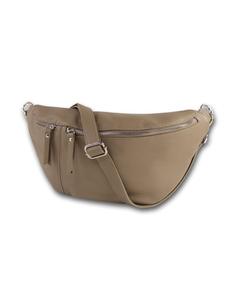 Кожаная поясная сумка Toscanto бежевого, серо-коричневого цвета, примерно 37 см Toscanto