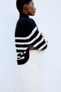 Джинсы Mom прямые по щиколотку H&M, белый