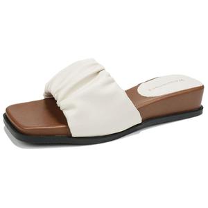 Резиновые износостойкие тапочки-слайды женские City camel, Apricot