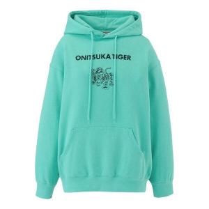 Толстовка graphic hoodie 'green' Onitsuka Tiger, зеленый