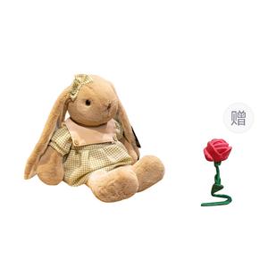 Плюшевая кукла Freesia Bunny высотой 45см/55см Doudou Beibei, коричневый