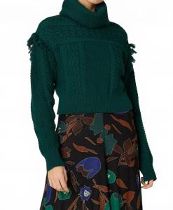 Cleobella Свитер с высоким воротником Haven, темно-зеленый