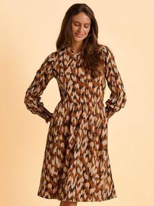 Платье Hunter Abstract с длинными рукавами Brakeburn, Brown