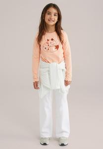 Топ WE Fashion Long sleeved top, Coral Pink/Mottled Light Pink