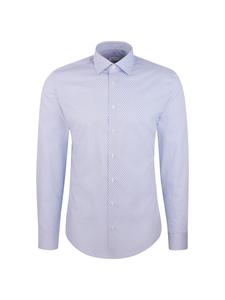 Рубашка делового кроя Slim Fit SEIDENSTICKER Schwarze Rose, светло-голубой