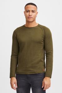 Пуловер BLEND Strick, зеленый