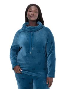 Ulla Popken Топ для дома цвета бензина