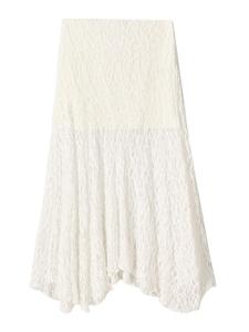 Макси юбка Bershka, Off white