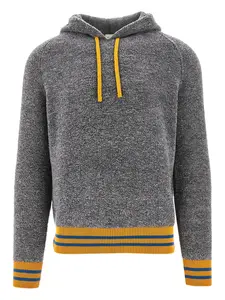 Полосатое худи Gallia, серый