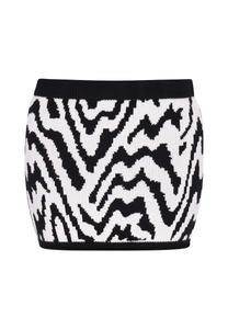 Юбка myMo ROCKS, черный/белый