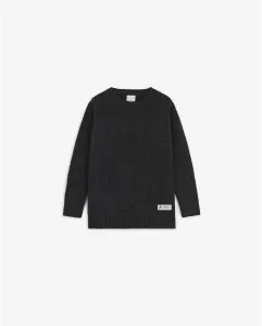 Детский джемпер с круглым вырезом, обычного кроя Scalpers, темно-серый