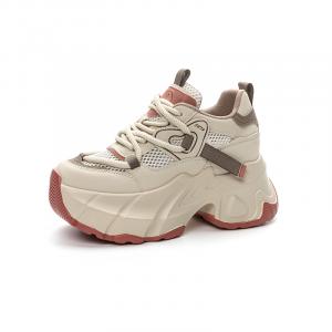 Низкие массивные кроссовки, увеличивающие рост, женские The mystery of glamour, Coffee