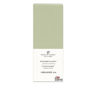 Простыня на резинке DarBene 100% Baumwolle 180x200, зеленый - ширина: 180 см