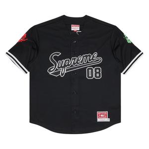 Бейсбольная майка Supreme x Mitchell & Ness Downtown Hell, черная