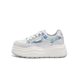 Женские нескользящие износостойкие низкие кроссовки для скейтбординга DAPHNE, Blue