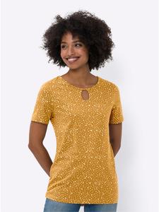 Футболка с принтом в цвете охра-экрю Heine