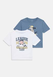 Футболка с принтом NMMVICTOR 2 PACK Name it, цвет Blue Mirage/Bright White