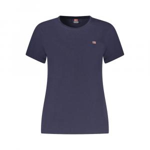 Синяя хлопковая футболка Geographical Norway, синий