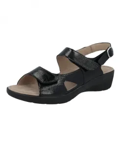 Сандалии на танкетке Gina Solidus, черный