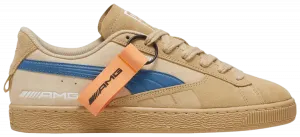 Кроссовки Puma Mercedes-AMG Petronas Motorsport x Suede 'Sand Dune Blue Horizon', желто-коричневый