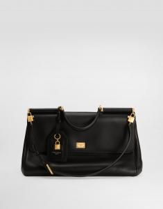 Моя сумка sicily из телячьей кожи plongé Dolce & Gabbana, черный