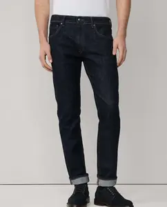 Мужские джинсы селвидж с ринсовой отделкой, зауженные Hackett, синий