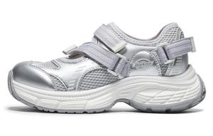 Массивные кроссовки женские серо-серебристые Dickies, Gray Silver