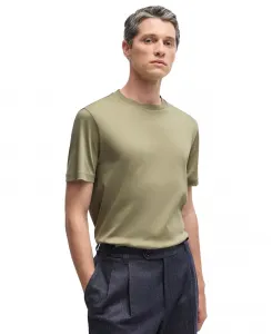 Мужская футболка Regular-Fit из мерсеризованного хлопка Hugo Boss, зеленый