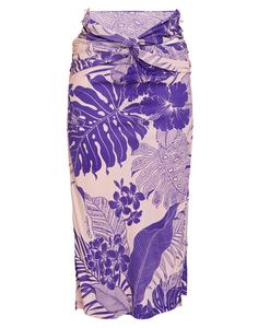 Юбка миди Pinko, фиолетовый