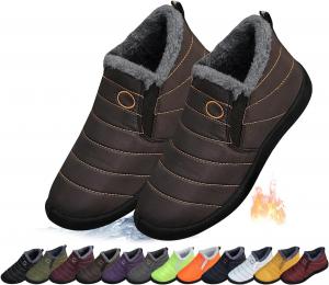 Женские зимние ботинки Snow с удобной теплой подкладкой из меха, удобные ботильоны до щиколотки, легкие кроссовки с противоскользящей подошвой Generic, Style-H Women'S8.5/Men'S7.5