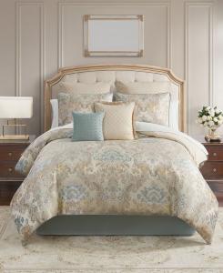 Комплект постельного белья Brona Jacquard из 8 предметов, размер King Waterford, Blue