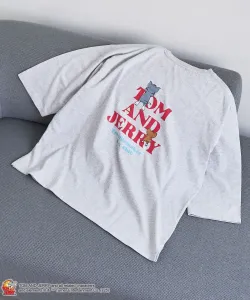 Футболка с принтом "Том и Джерри"/Футболка для футбола Coen, цвет Lt.Gray