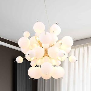 Подвесной светильник Globo Lighting Udo Typ B, опаловое стекло / железо - 6 ламп - черный