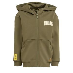 Спортивная толстовка с капюшоном на молнии ADIDAS SPORTSWEAR The Simpsons, оливковый