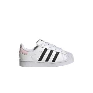 Кроссовки Adidas Superstar I, белый/черный/розовый