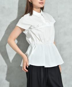 Блузка TC с широкой сборкой Interplanet, цвет Off White