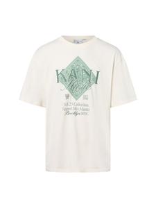 Футболка с музыкальным узором Paisley цвета экрю Karl Kani