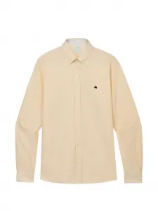 Рубашка на пуговицах с вышитым логотипом Brooks Brothers, желтый