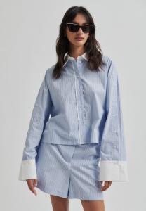 Блузка на пуговицах ALANIS COMBI Second Female, синий