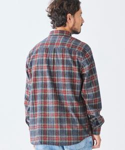 Фланелевая рубашка в шотландскую клетку, японский крой.