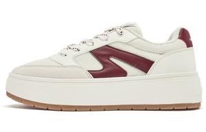 Леди Джордан Moon White 1.0 Кроссовки для скейтбординга Женские Низкие Бежево-Алый Красный